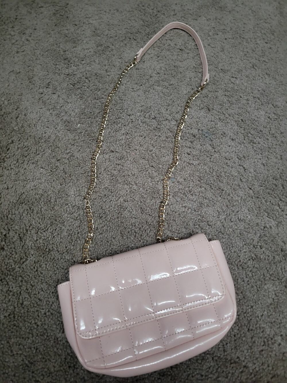Forever 21 Pink Quilted Vinyl Type Purse